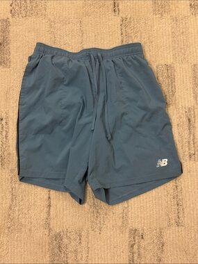 New Balance Men's Slate Blue Athletic Training Shorts